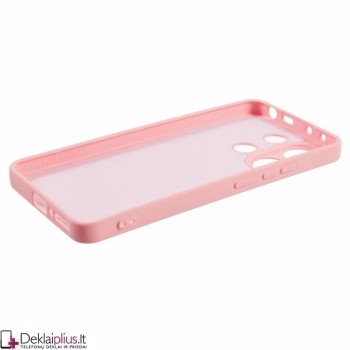 Liquid Air silikoninis dėklas su kameros apsauga - rausvas (Xiaomi Redmi Note 13 Pro 4G/Note 14S/Poco M6 Pro 4G)